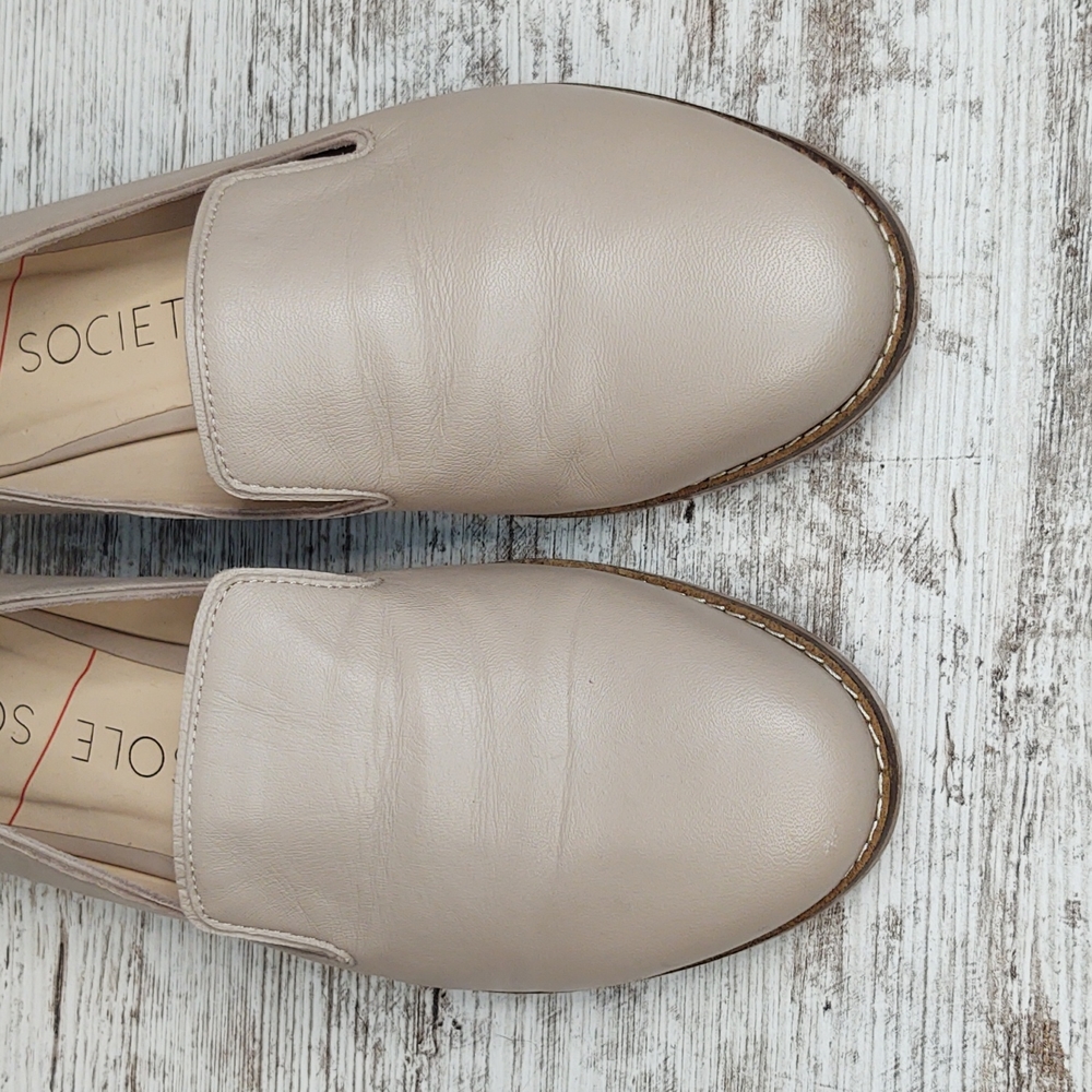 š„Sole Society Stone Tan Goat Leather Jameson Loafer - Picture 7 of 16